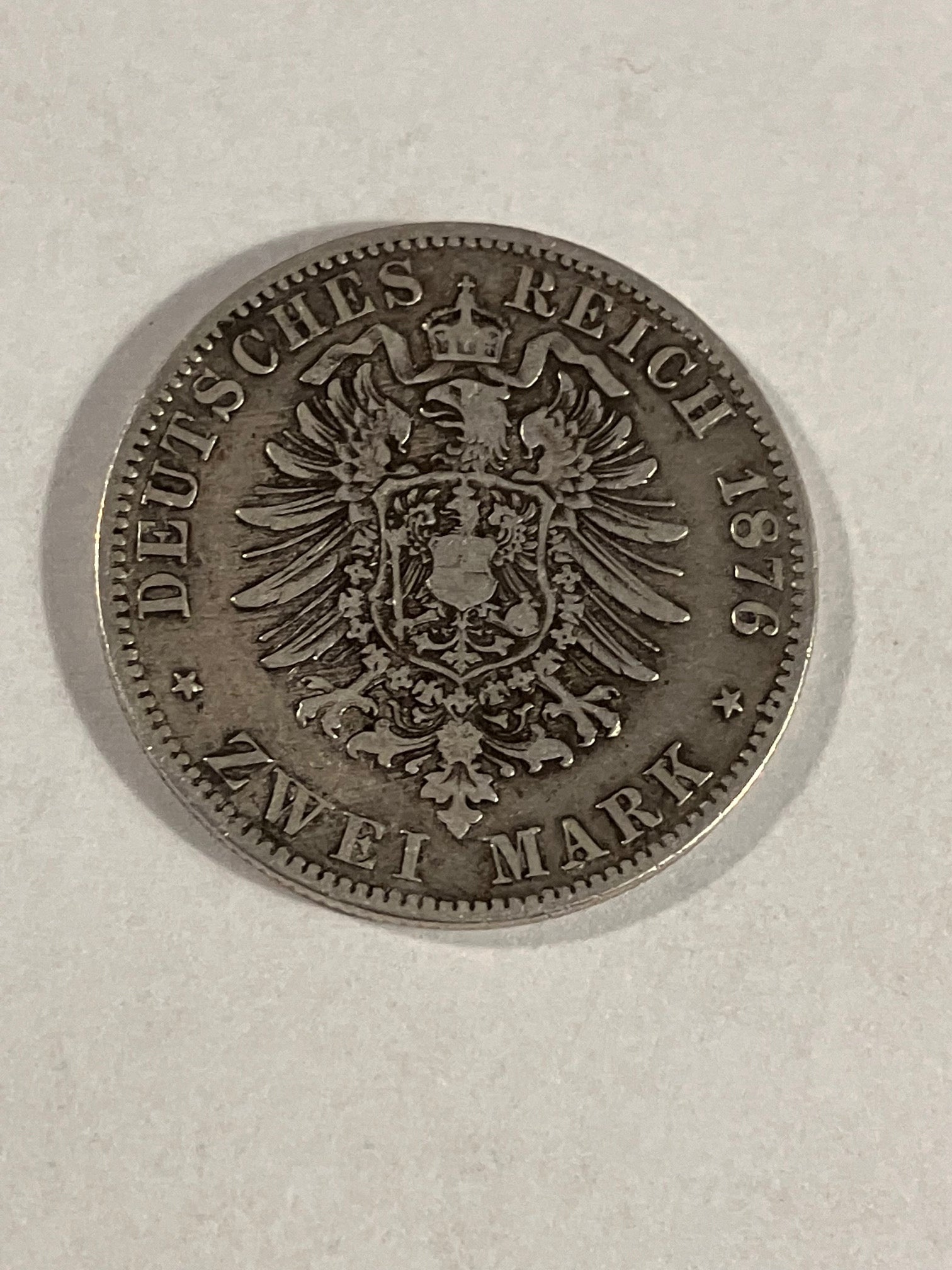 Zwei Mark 1876 A - Kingdom of Prussia - Germany