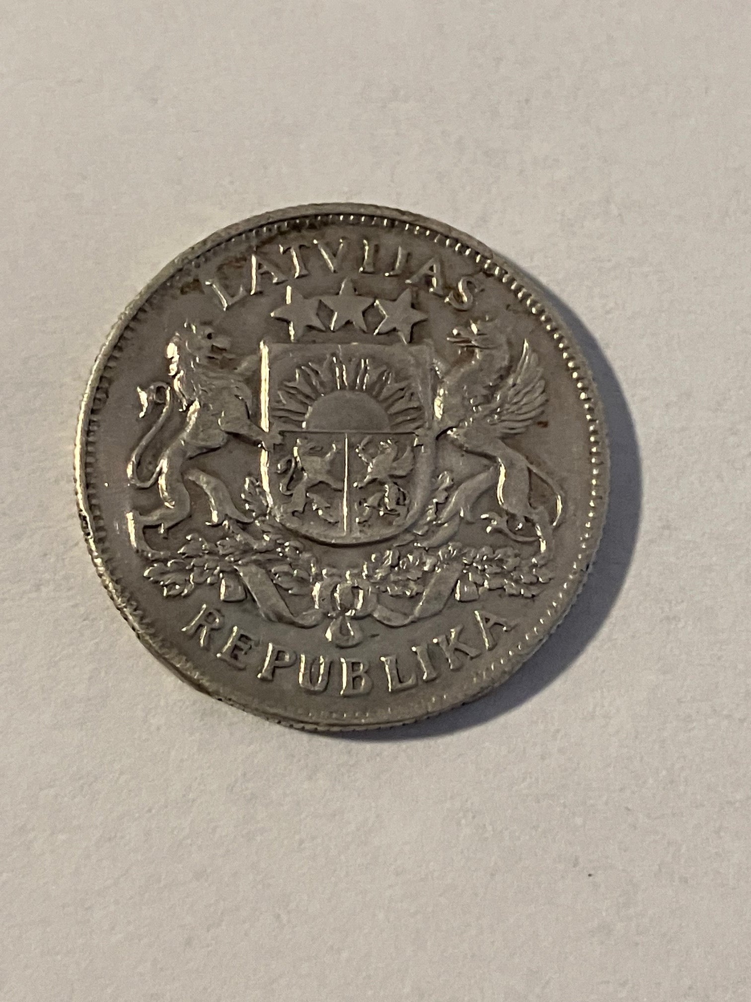 2 Lats 1925 Latvia