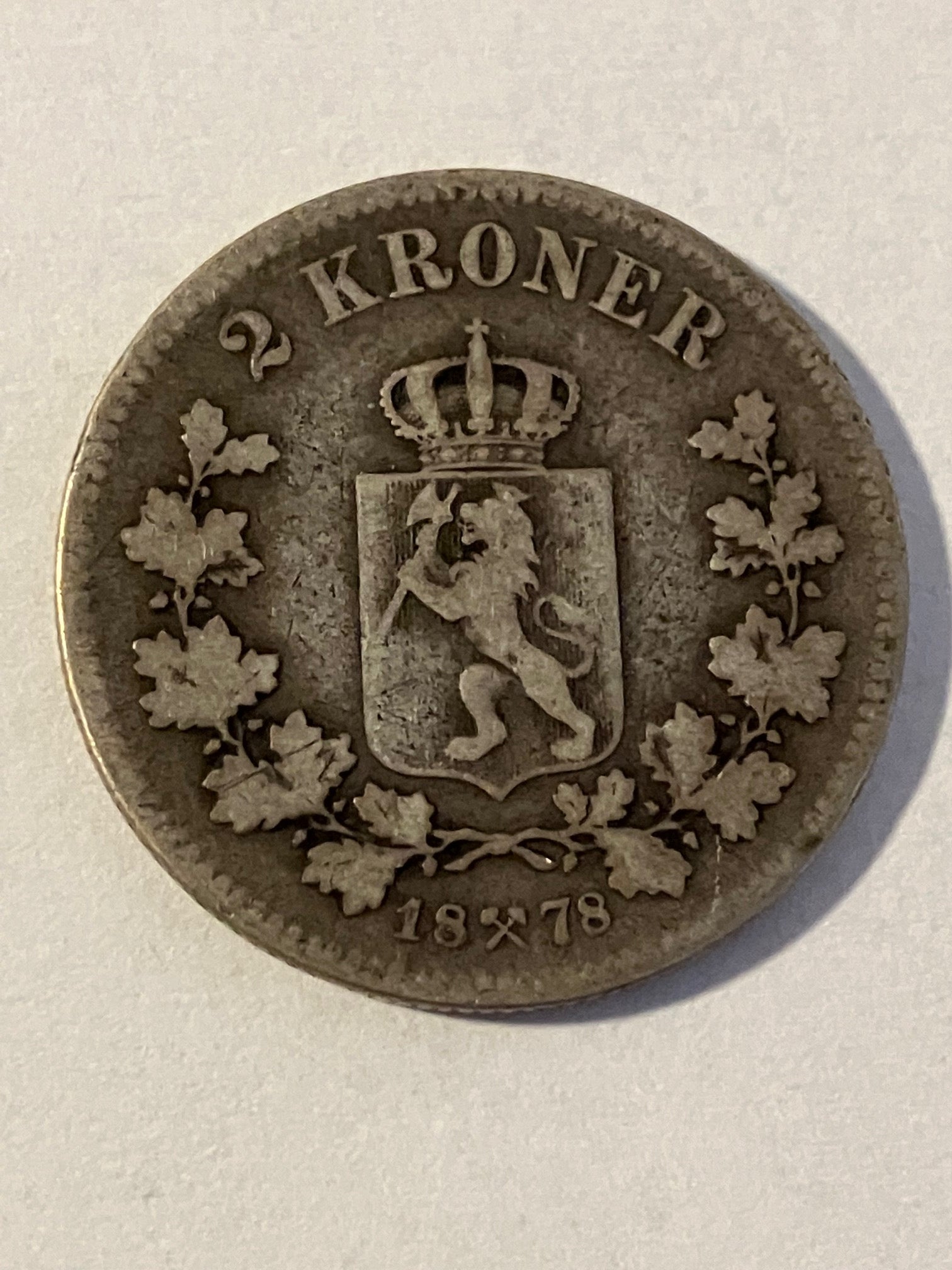 2 Kroner 1878 Norge