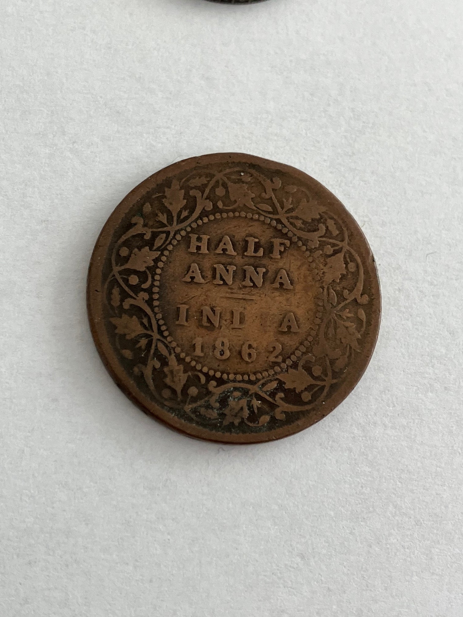 Half Anna India 1862