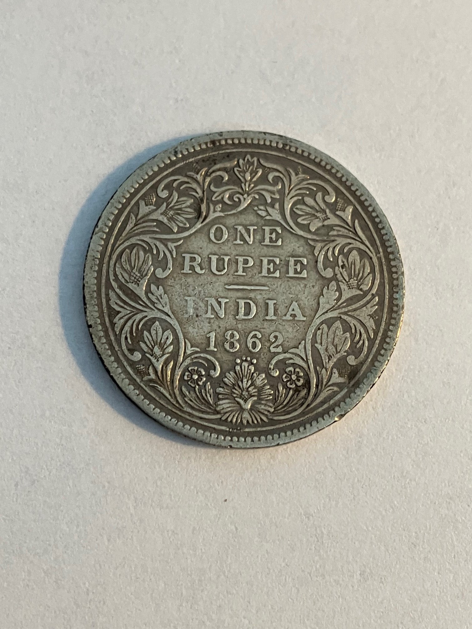 One Rupee India 1862