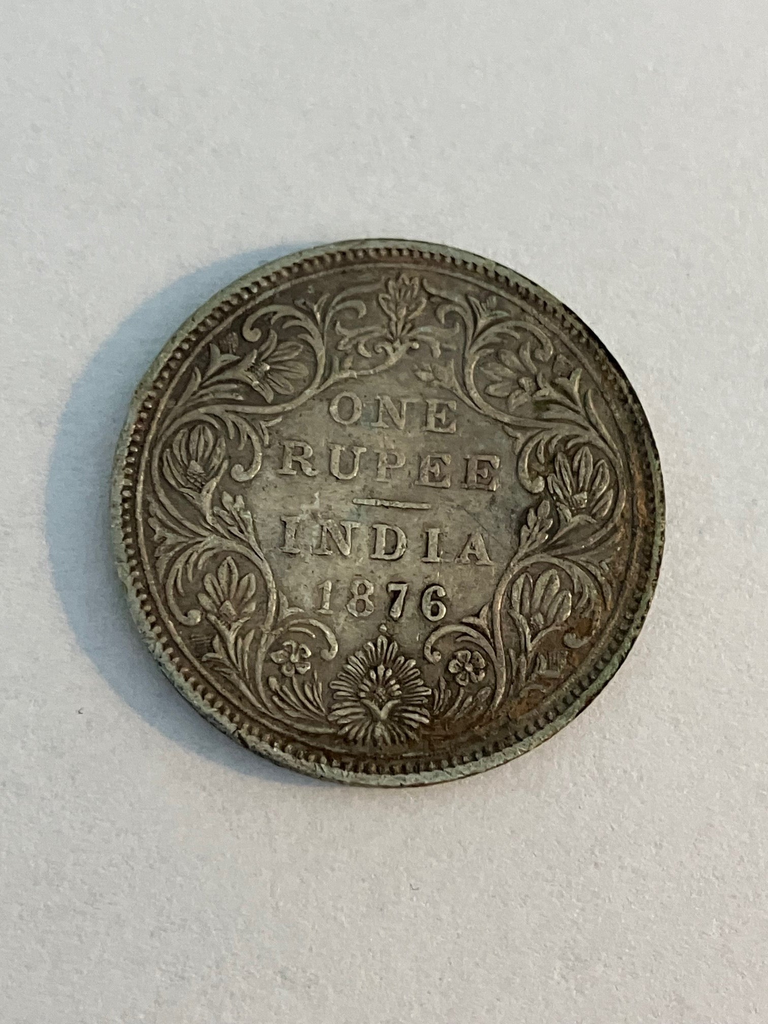 One Rupee India 1876