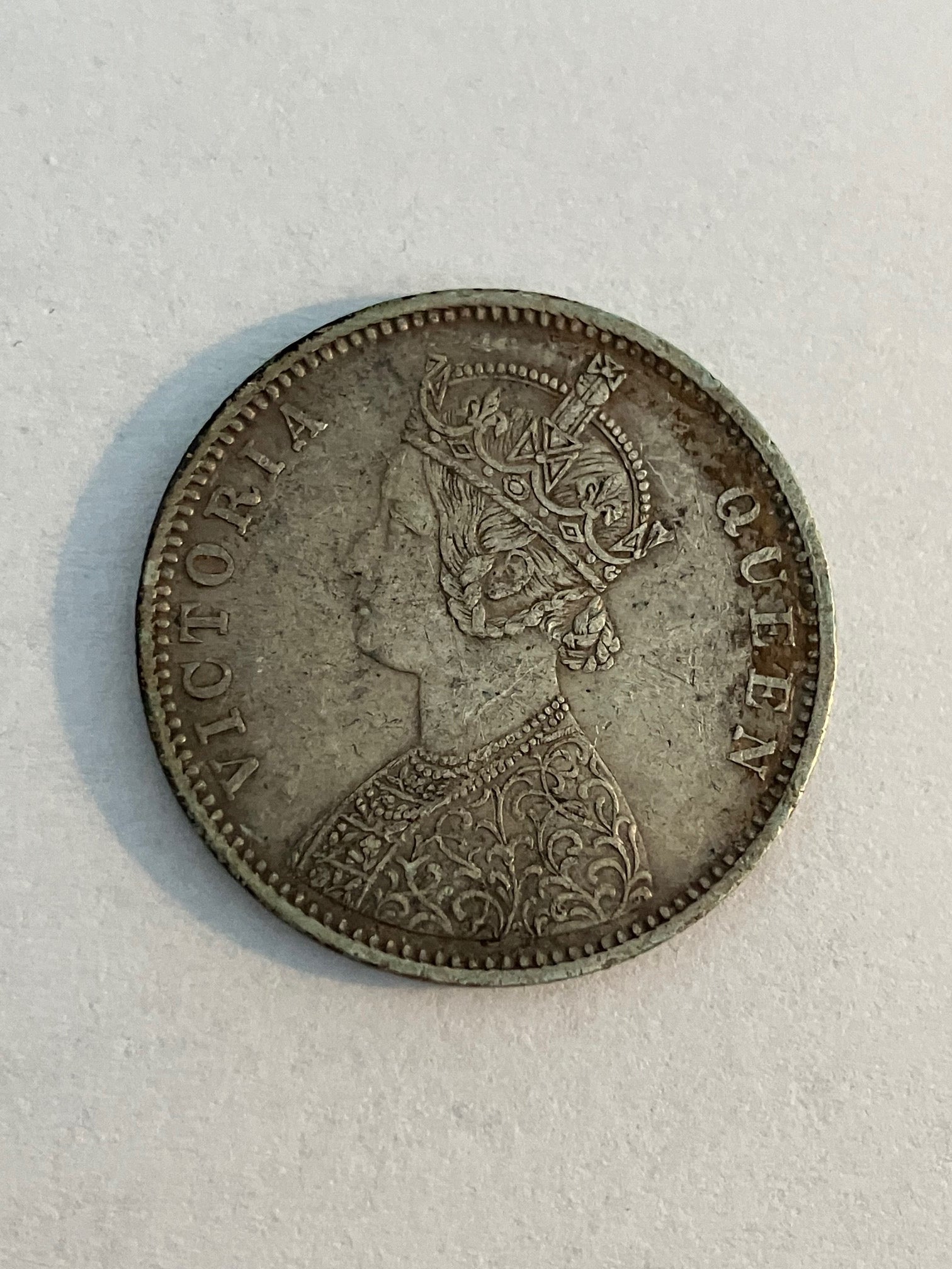 One Rupee India 1876