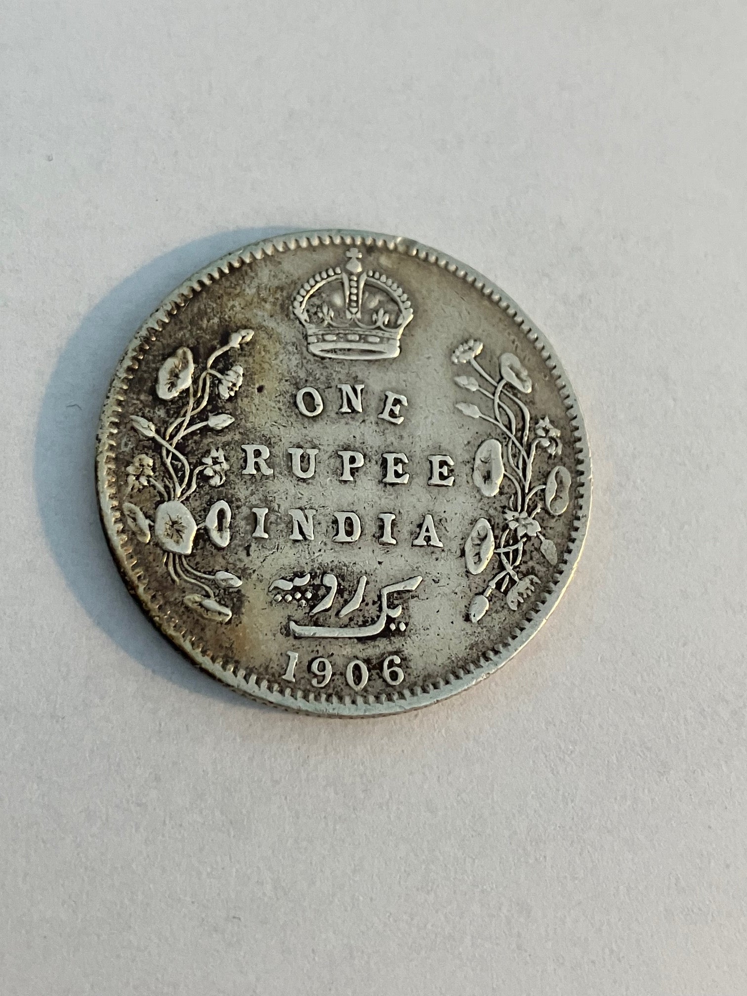 One Rupee India 1906