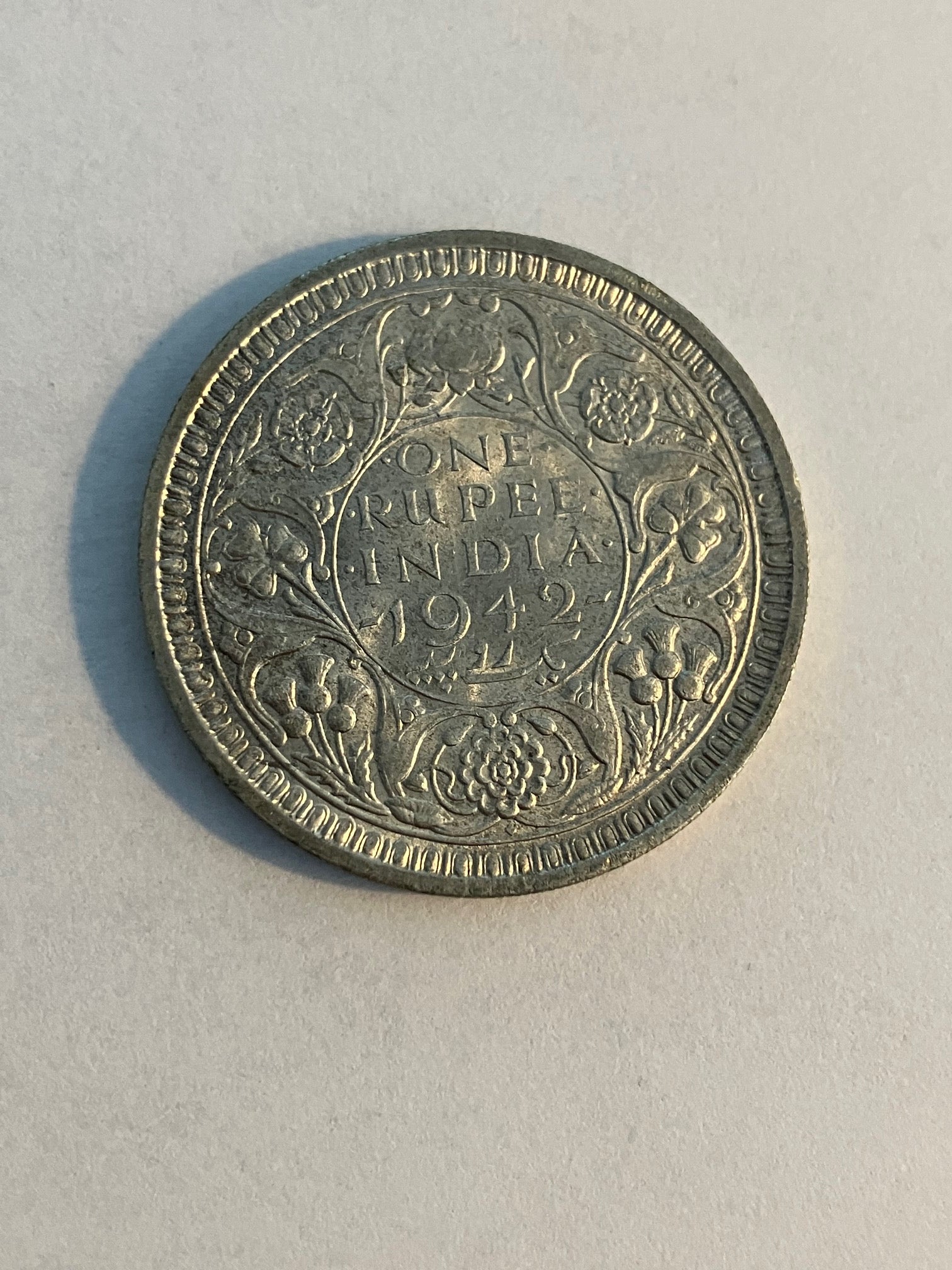 One Rupee India 1942