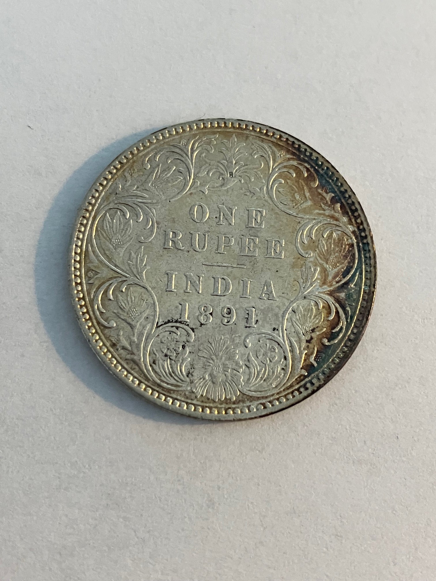 One Rupee India 1891