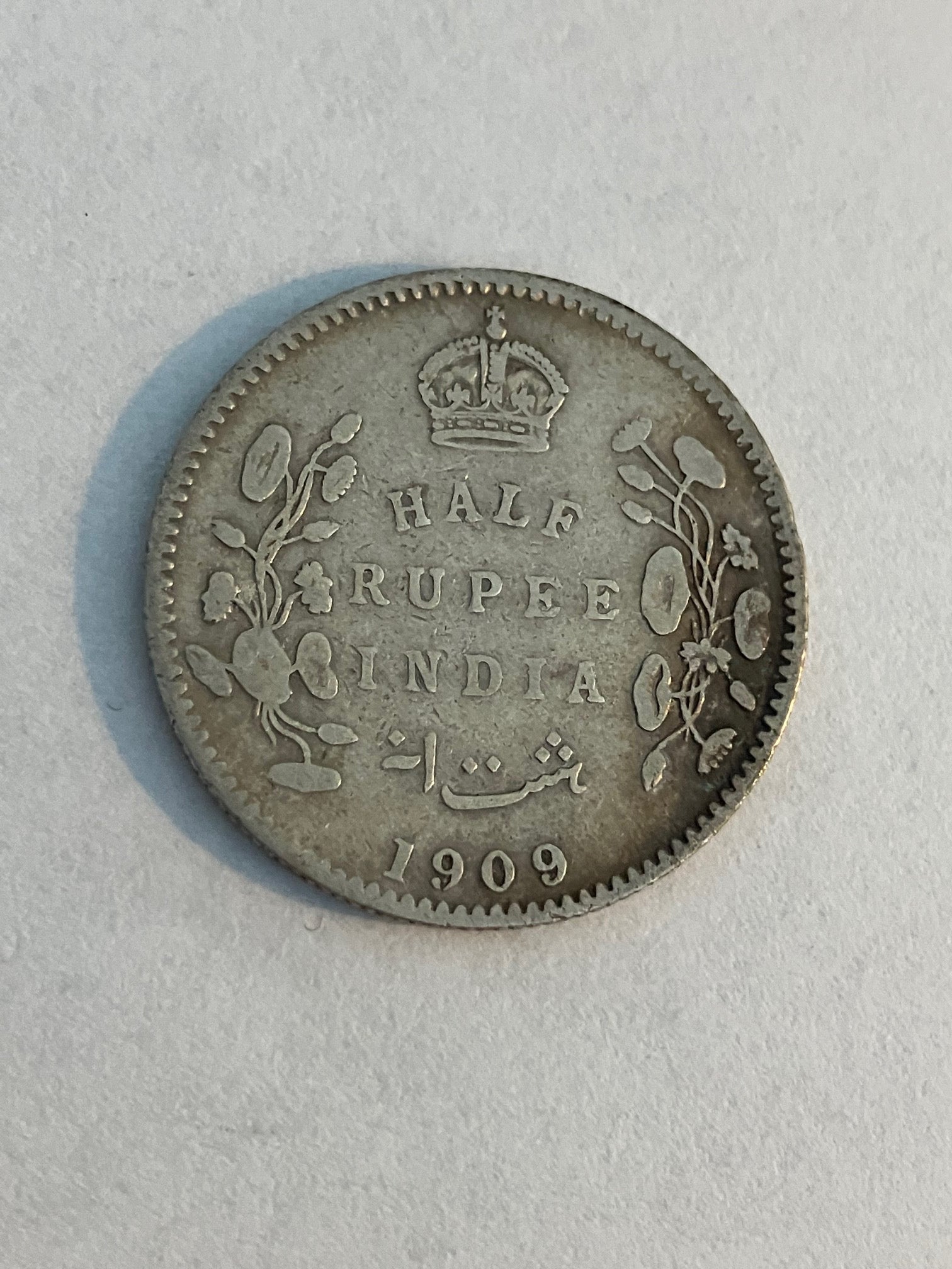 Half Rupee India 1909