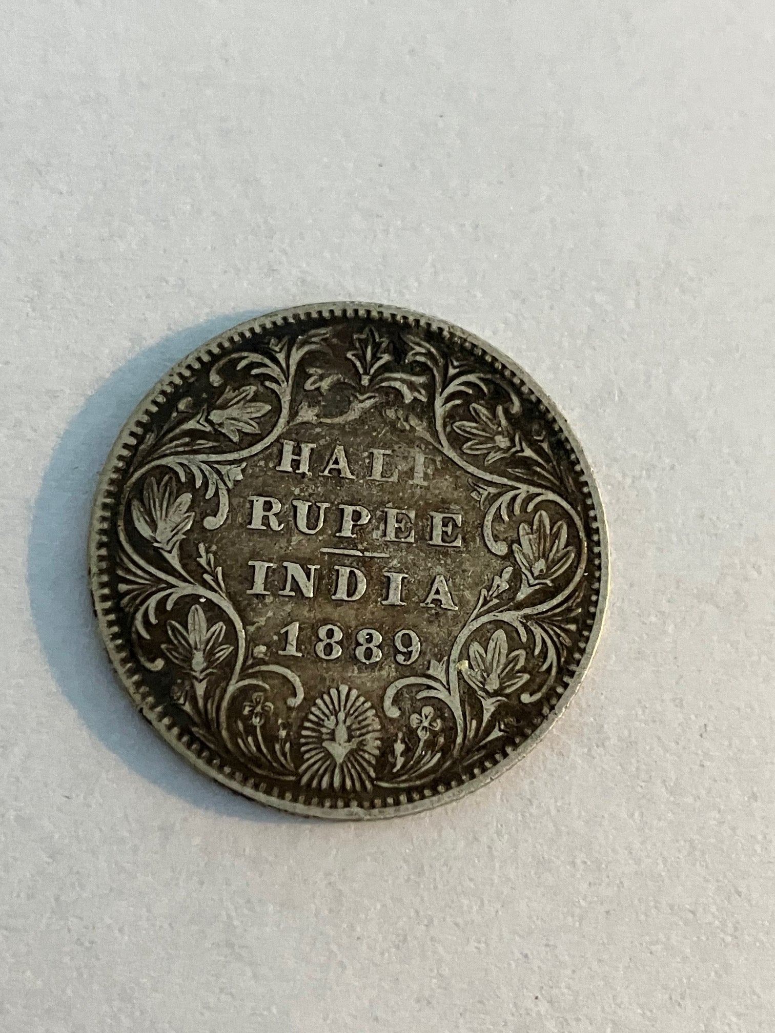 Half Rupee India 1889