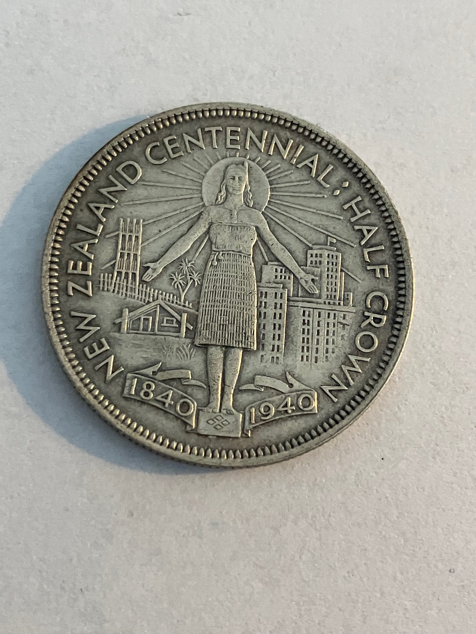 Half Crown 1940 New Zealand - Silver