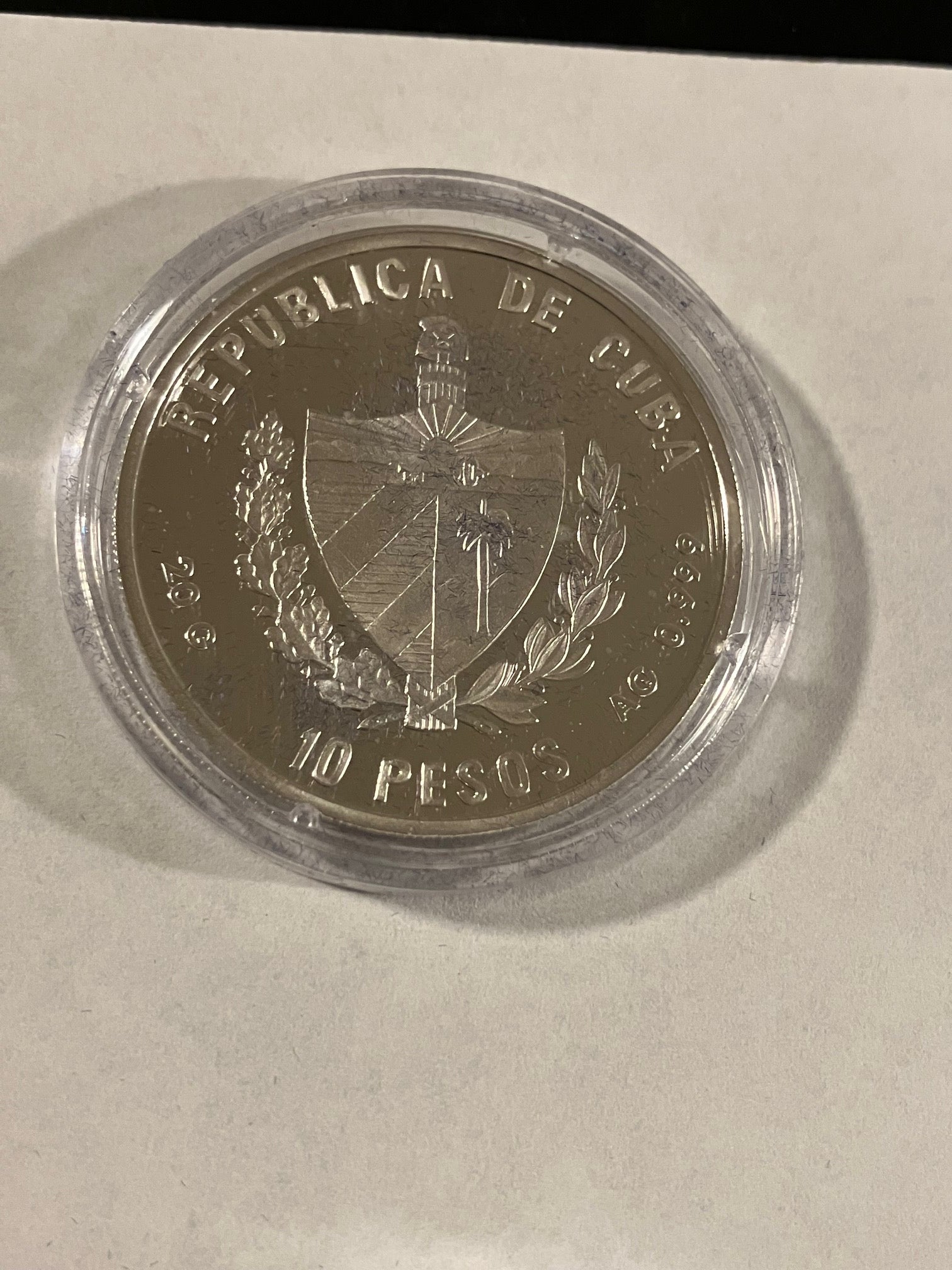 10 Pesos Cuba Summer Olympics 2002 - Silver