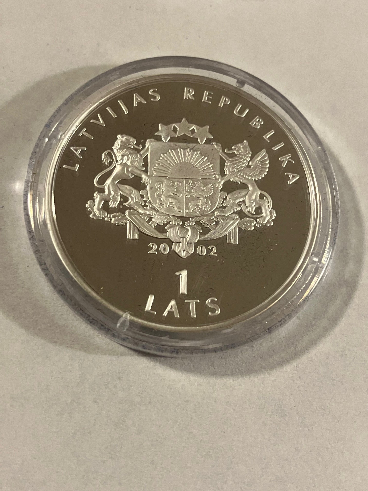 1 Lats 2002 Latvia - Silver