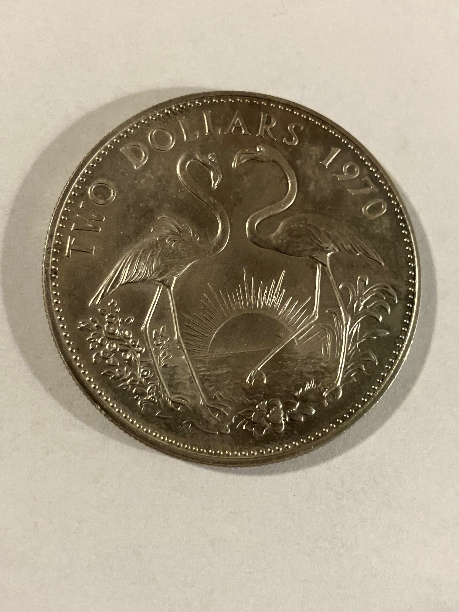 Two Dollars 1970 Bahamas