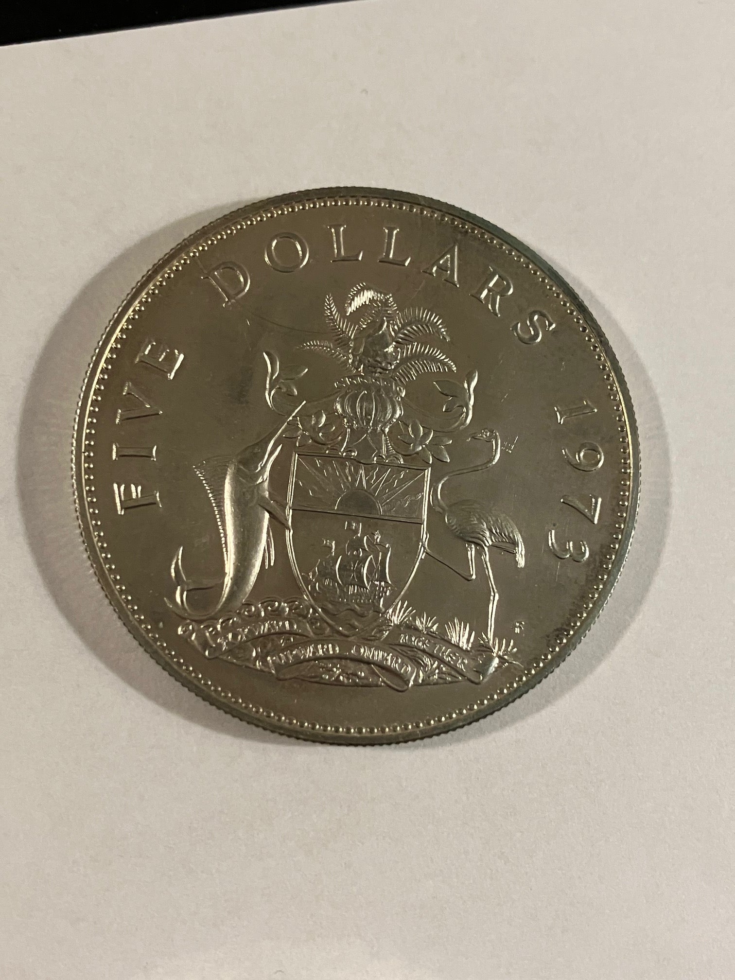 Five Dollars Bahamas 1973 - Silver - 42,12 Gram