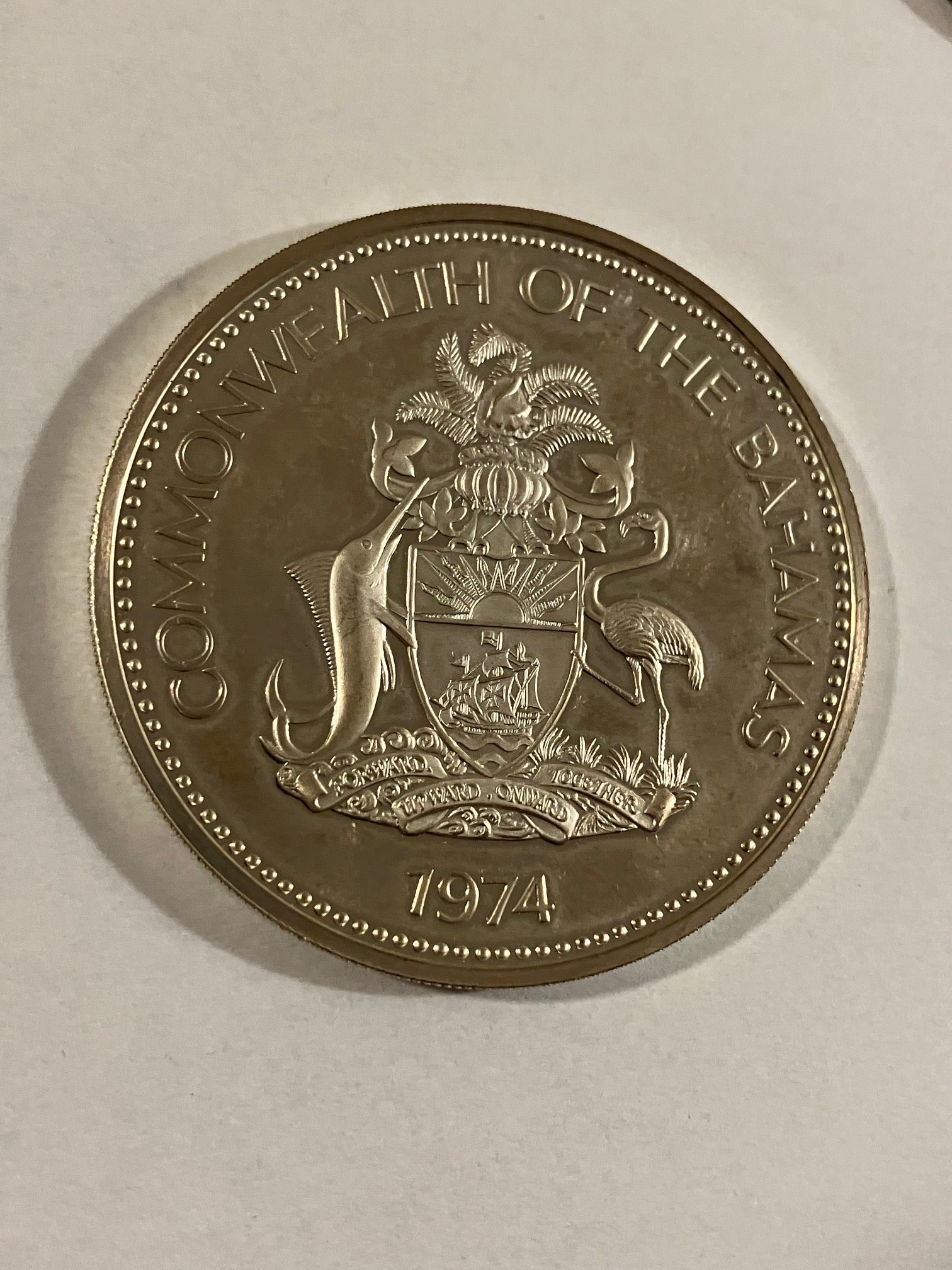 Ten Dollars Bahamas 1974 - Silver - 50,42 gram