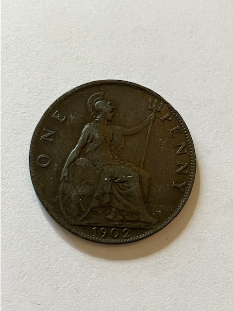 One Penny 1902 England