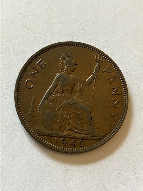 One Penny 1940 England