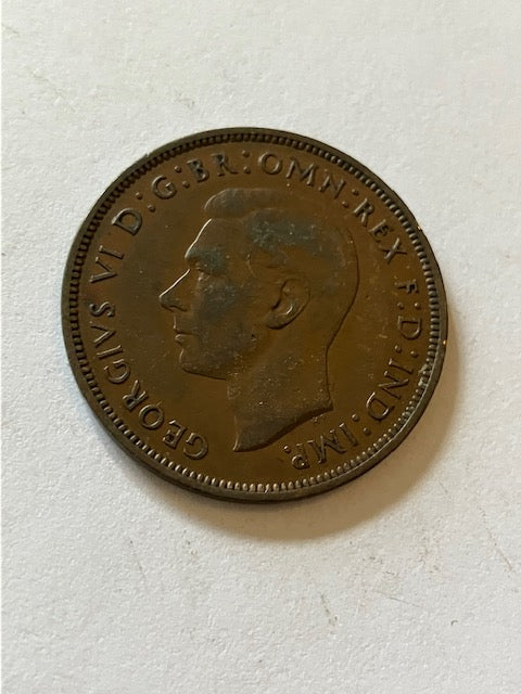 One Penny 1940 England