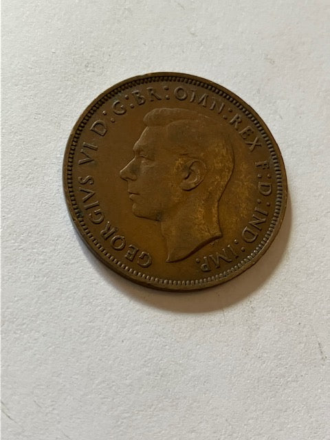 One Penny 1947 England