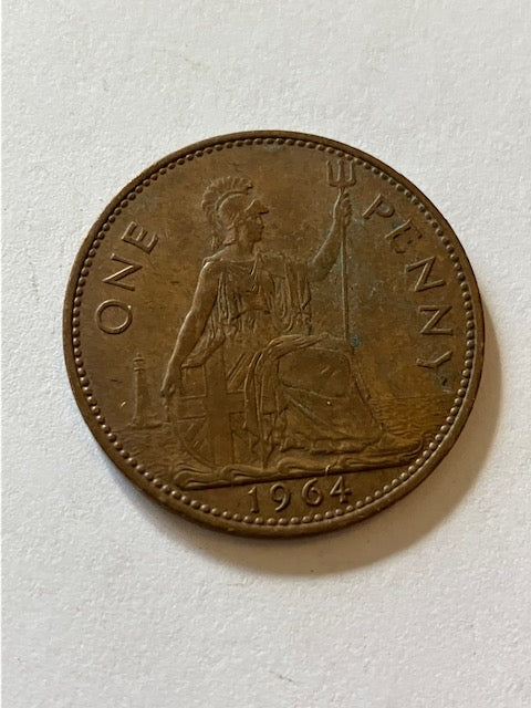 One Penny 1964 England