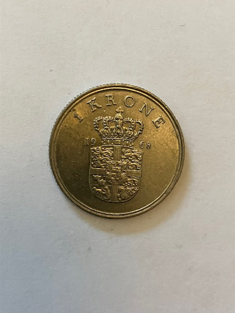 1 Krone 1968 Danmark