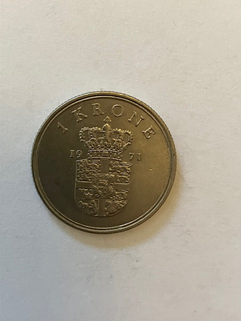 1 Krone 1971 Danmark