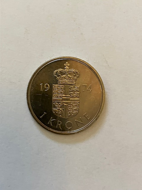 1 Krone 1974 Danmark