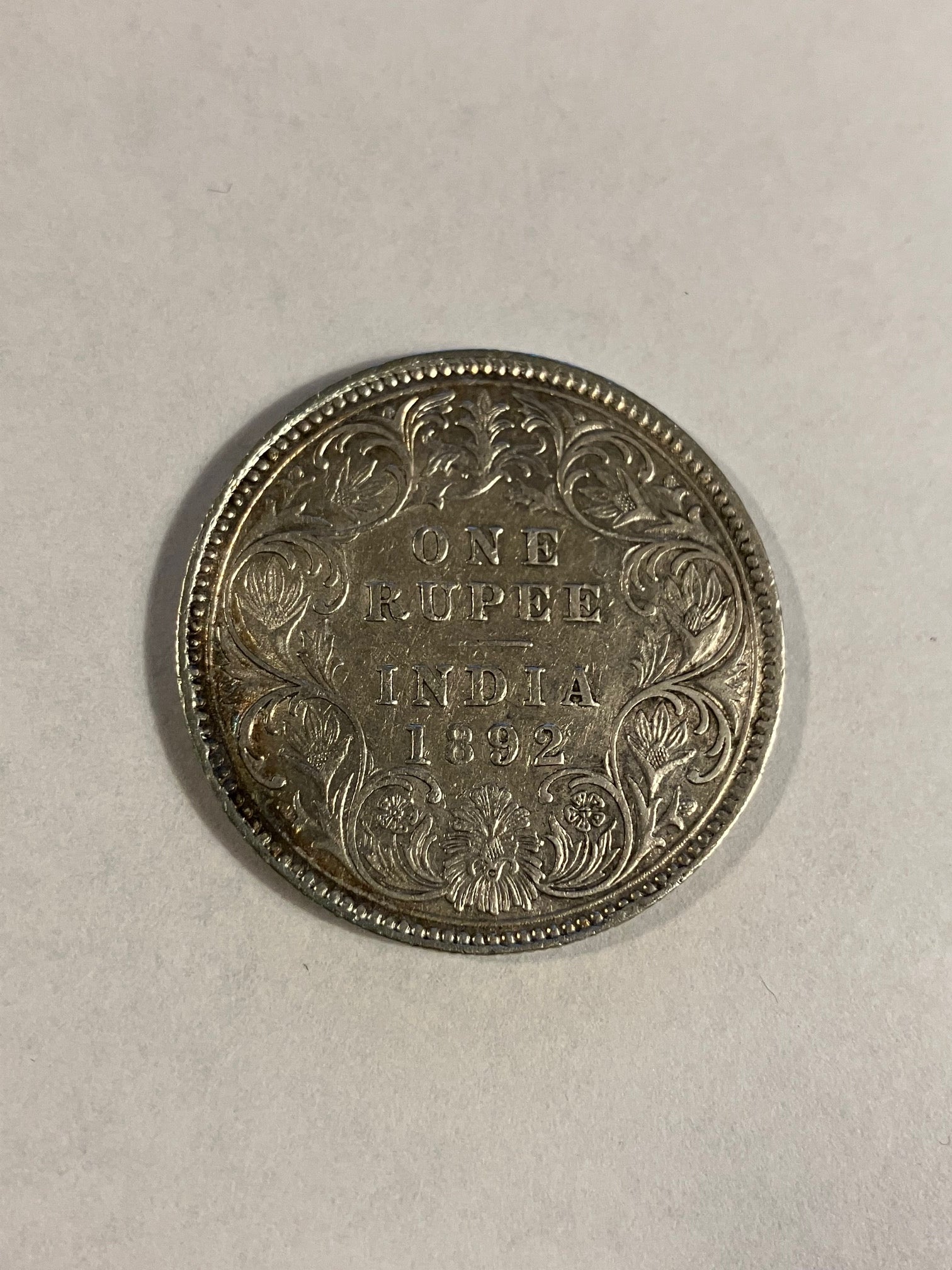 One Rupee India 1892