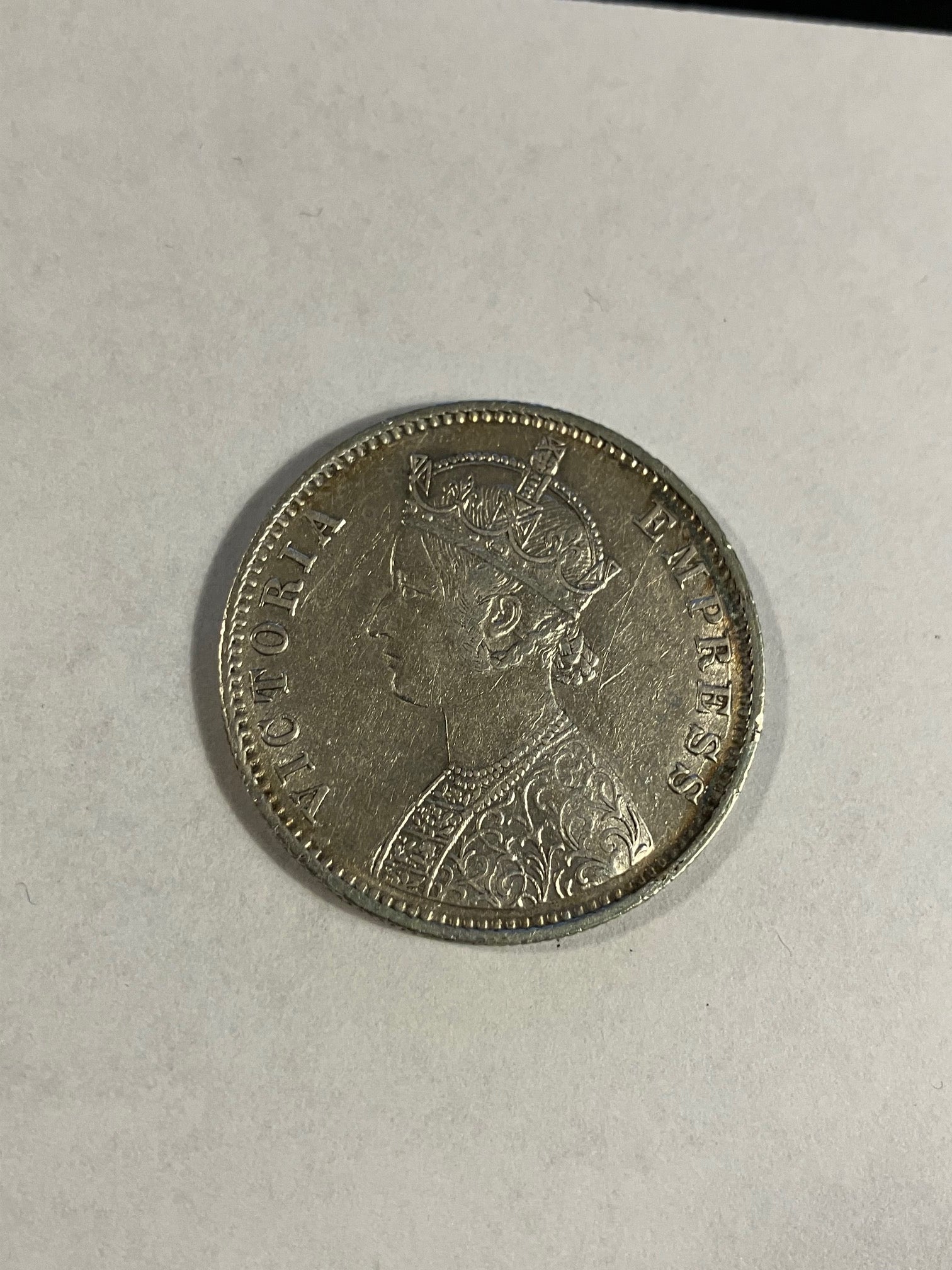 One Rupee India 1892