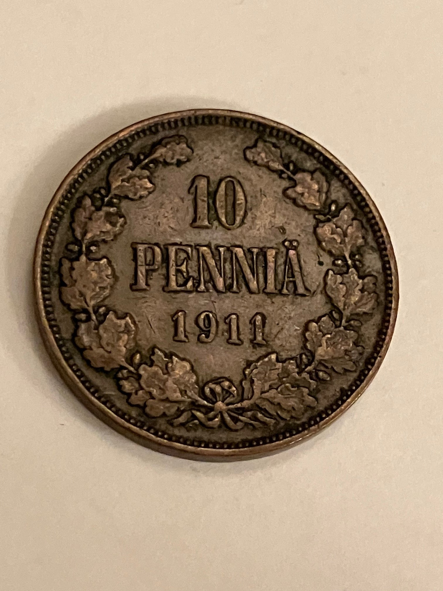 10 Pennia 1911 Finland