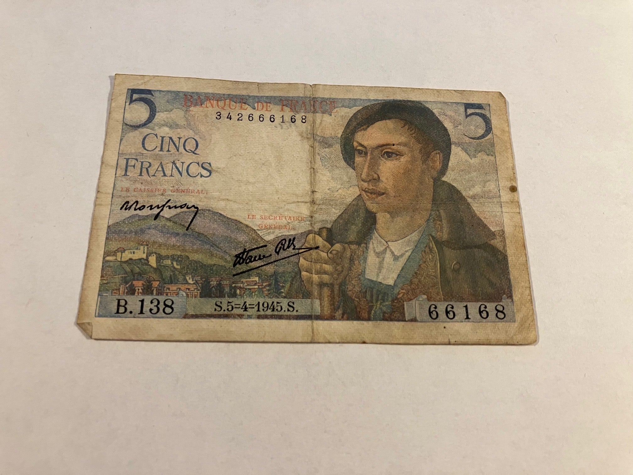 5 Francs 1945 France