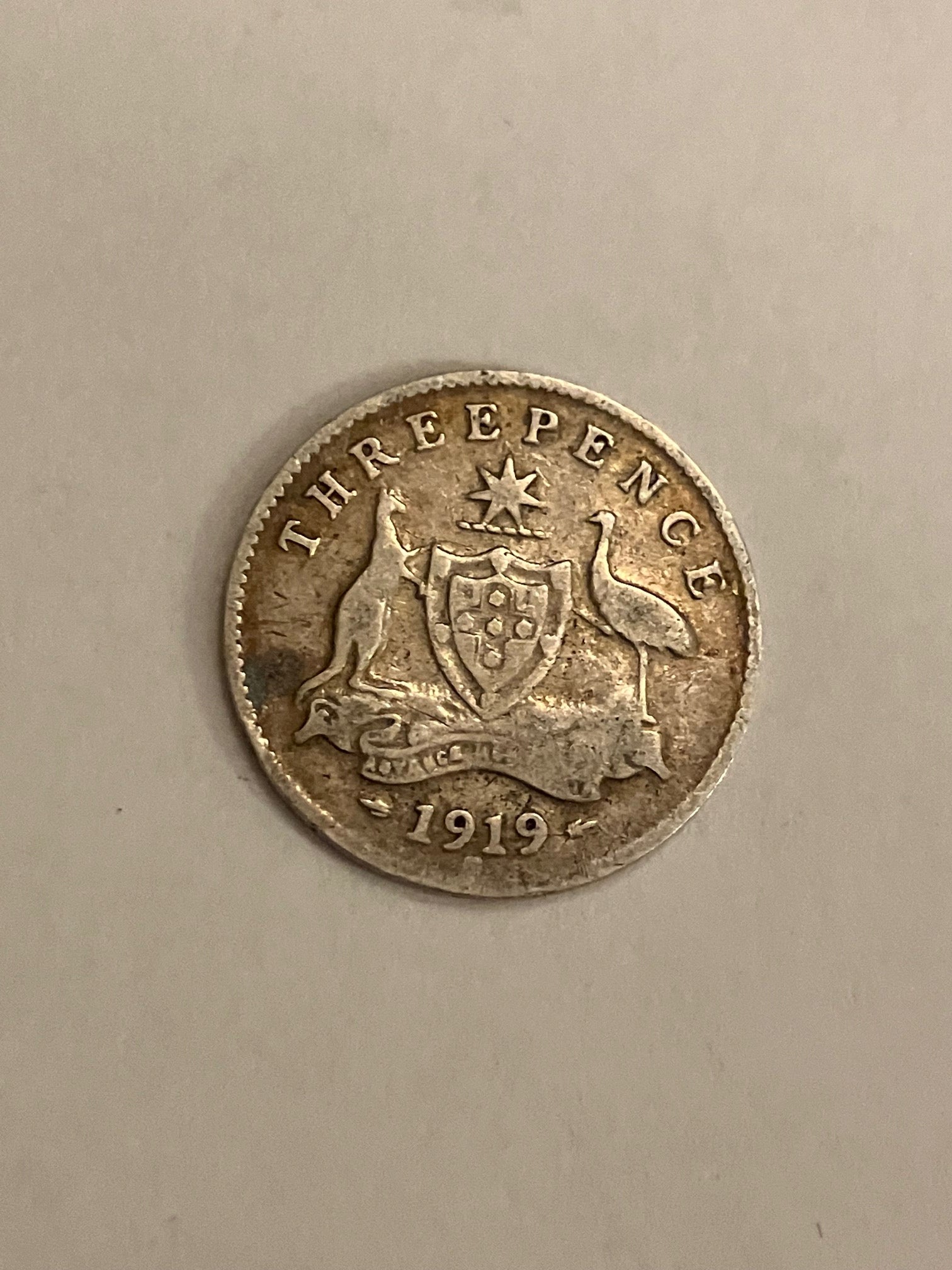 Three pence 1919 Austrailia