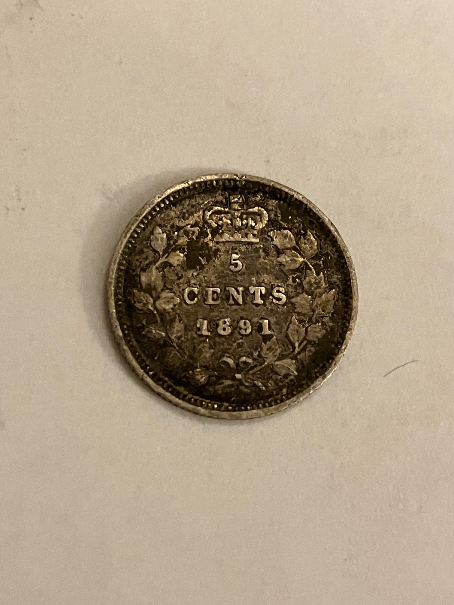 Canada 5 cents 1891