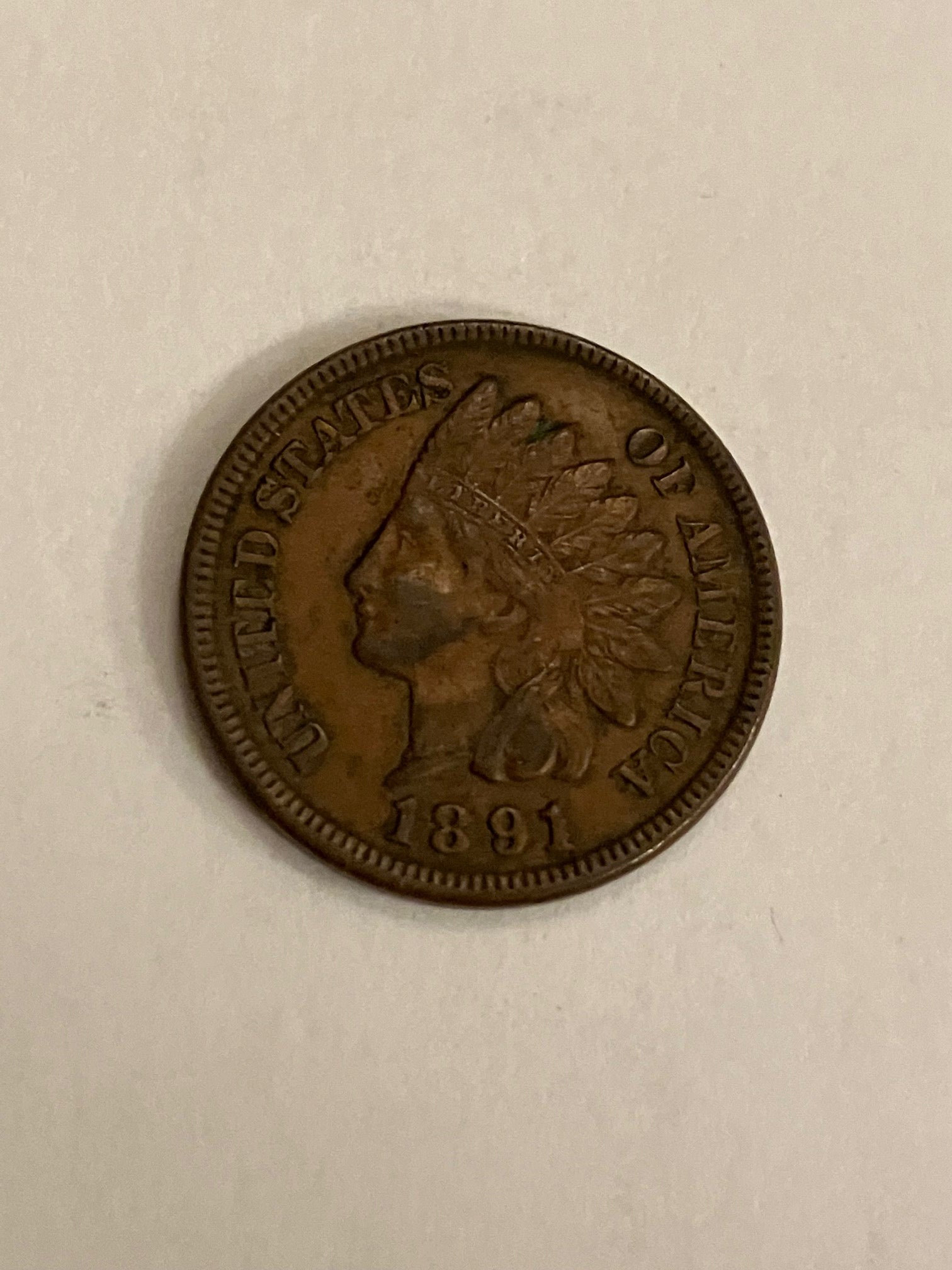 One Cent USA 1891