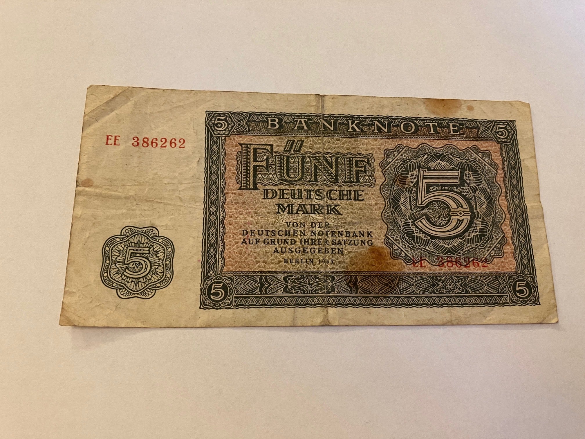 5 Deutsche Mark 1955 Germany
