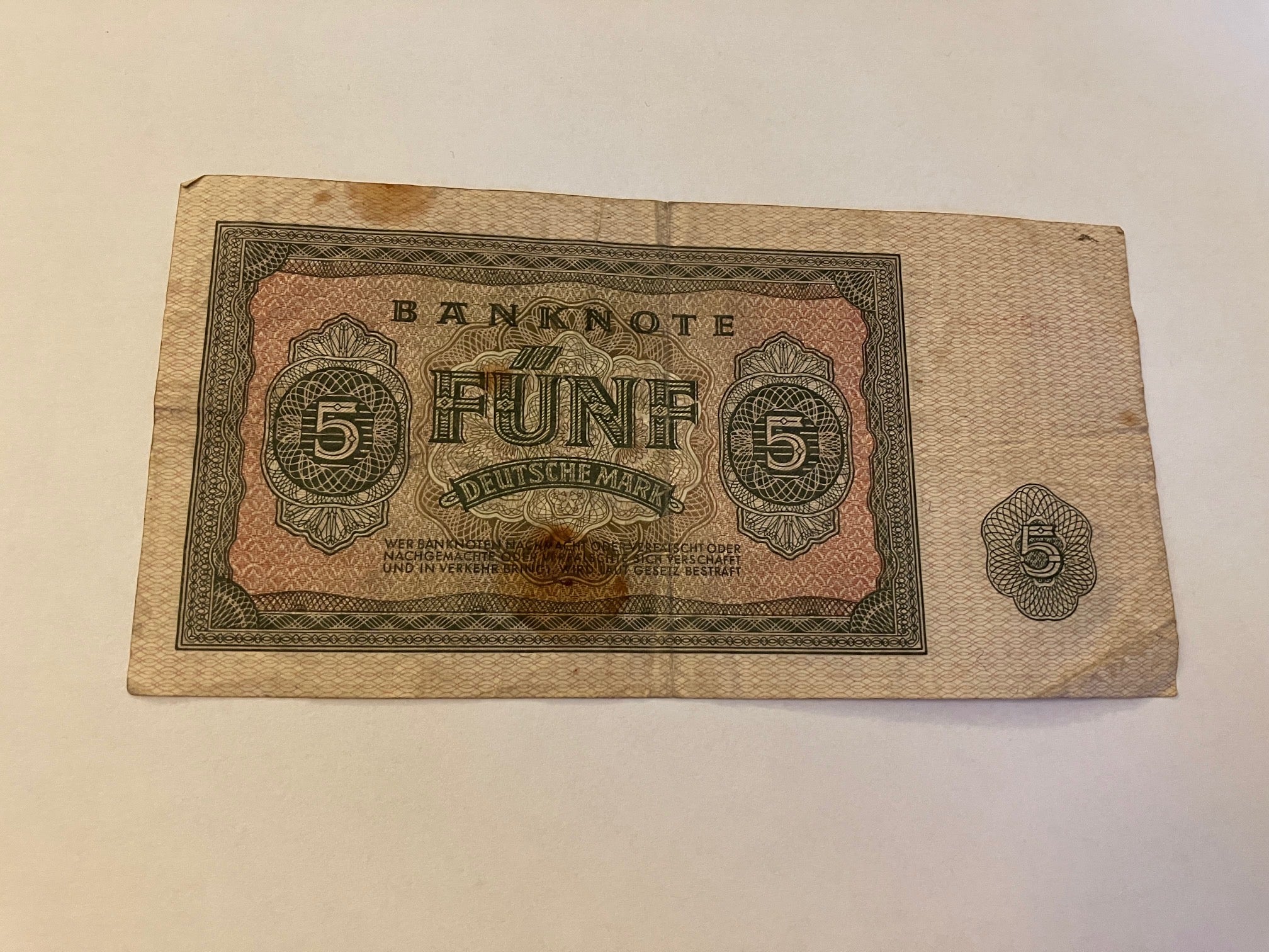 5 Deutsche Mark 1955 Germany