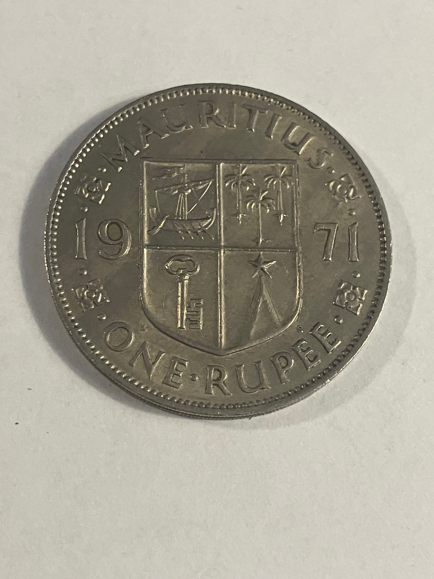 Mauritius One Rupee 1971