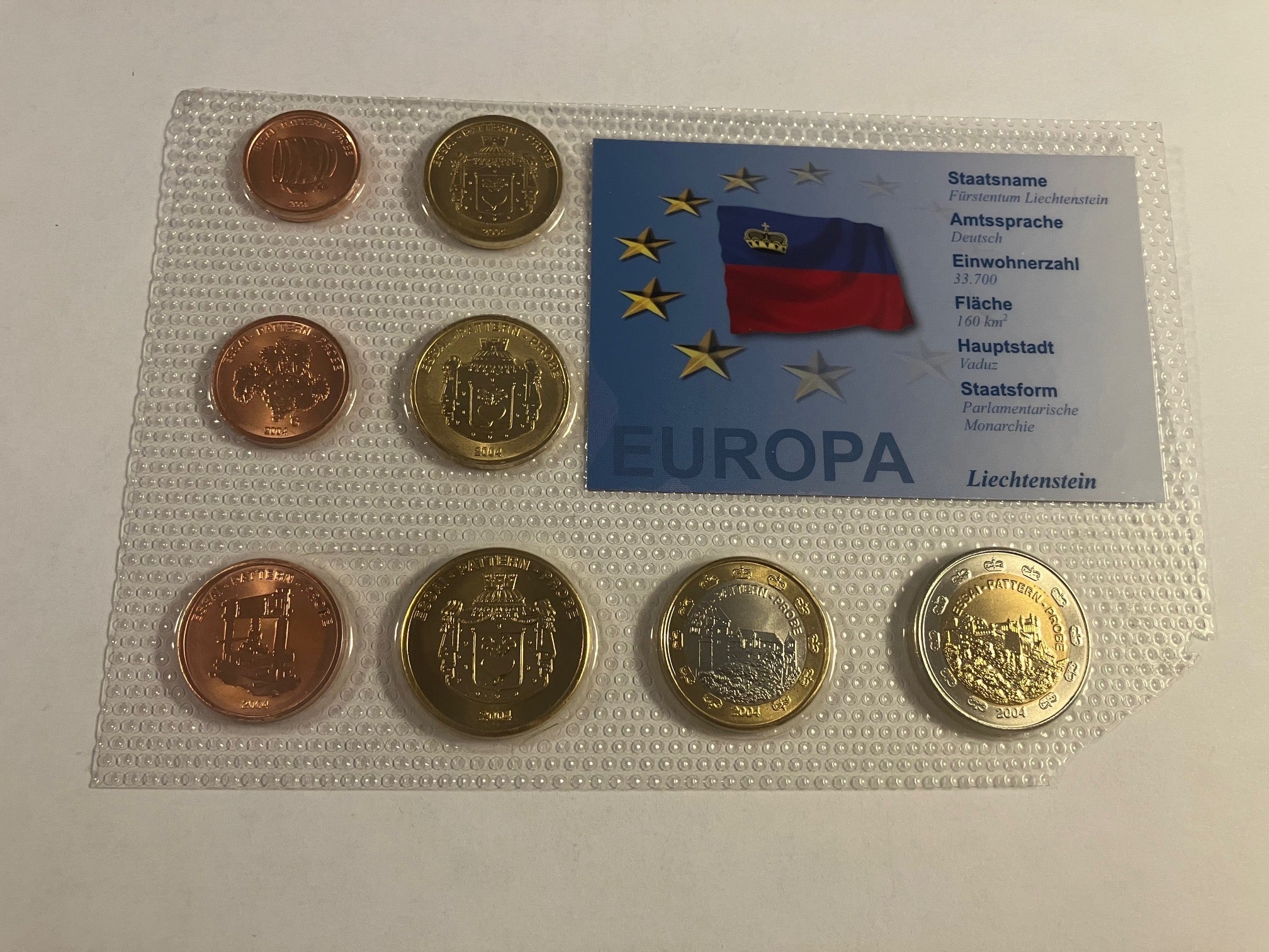 Liechtenstein Probe Euro Set 2004