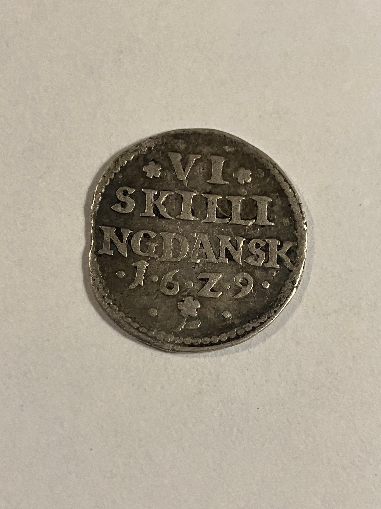 6 Skilling 1629 Danmark