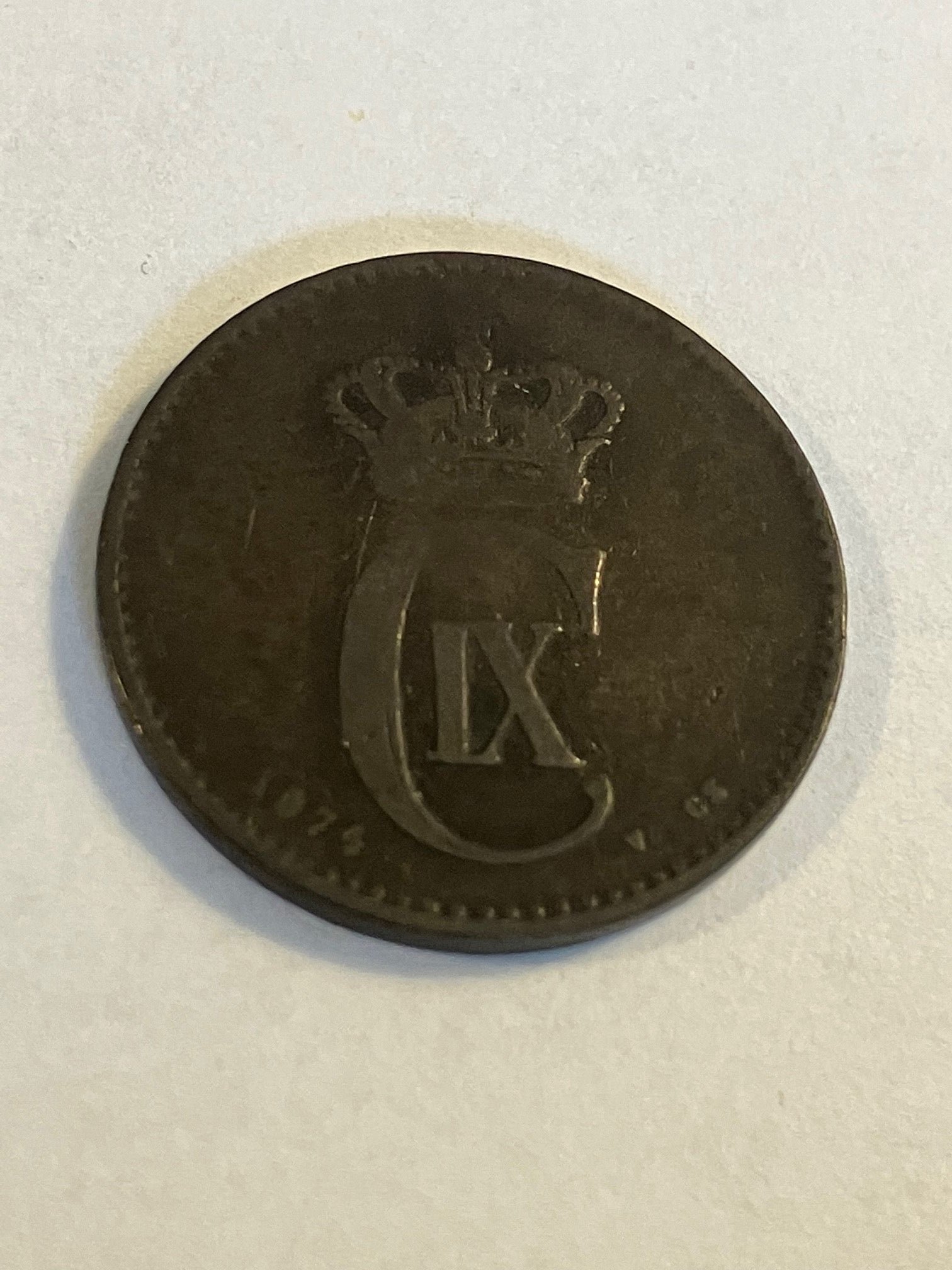 2 øre 1874 Danmark