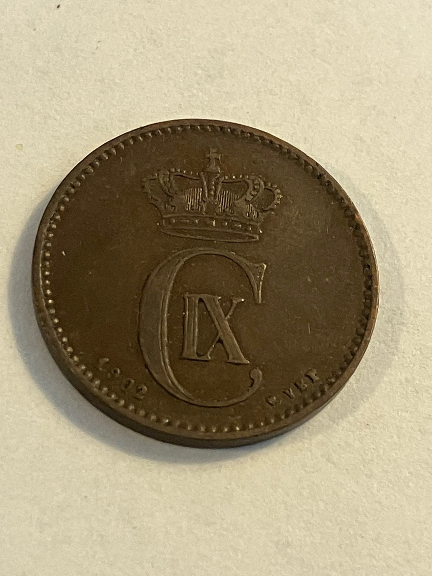 2 øre 1902 Danmark