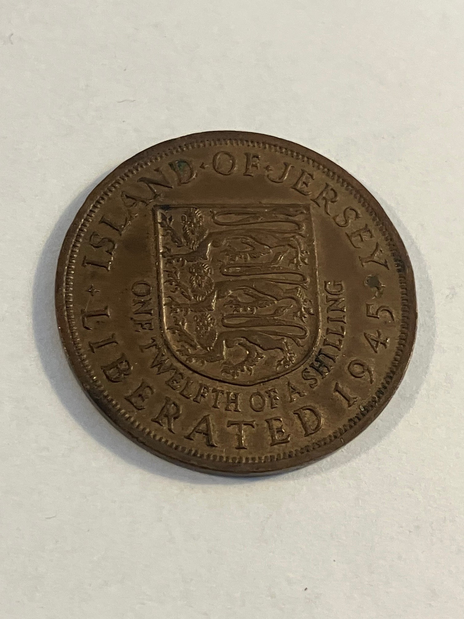 One Twelfth of a Shilling 1945 Jersey