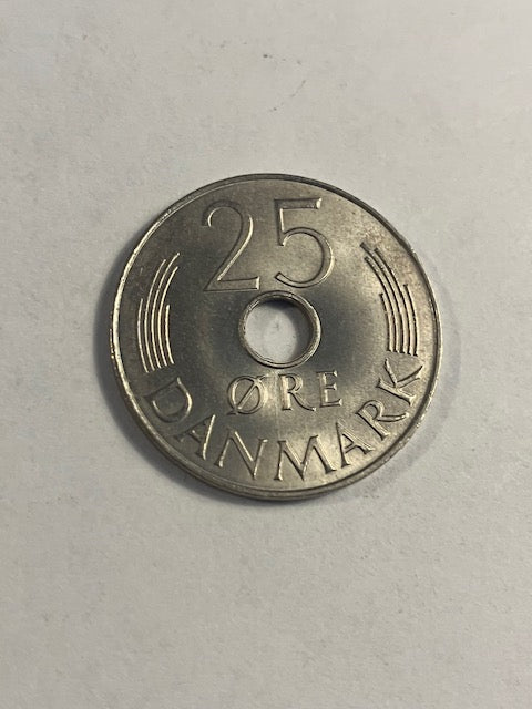 25 øre 1980 Danmark