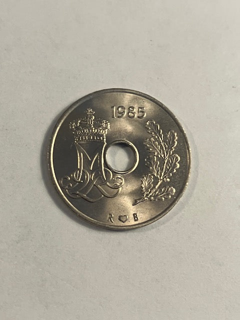 25 øre 1985 Danmark