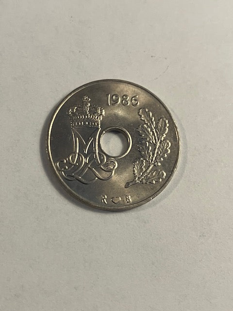 25 øre 1986 Danmark