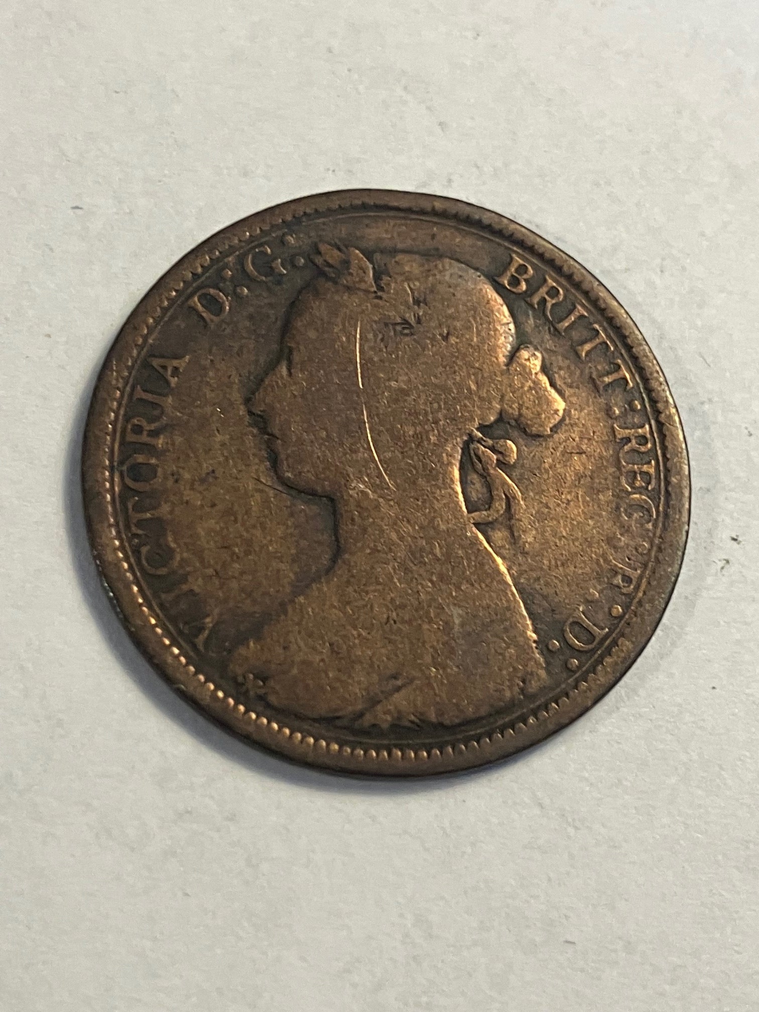 Half Penny 1884 England