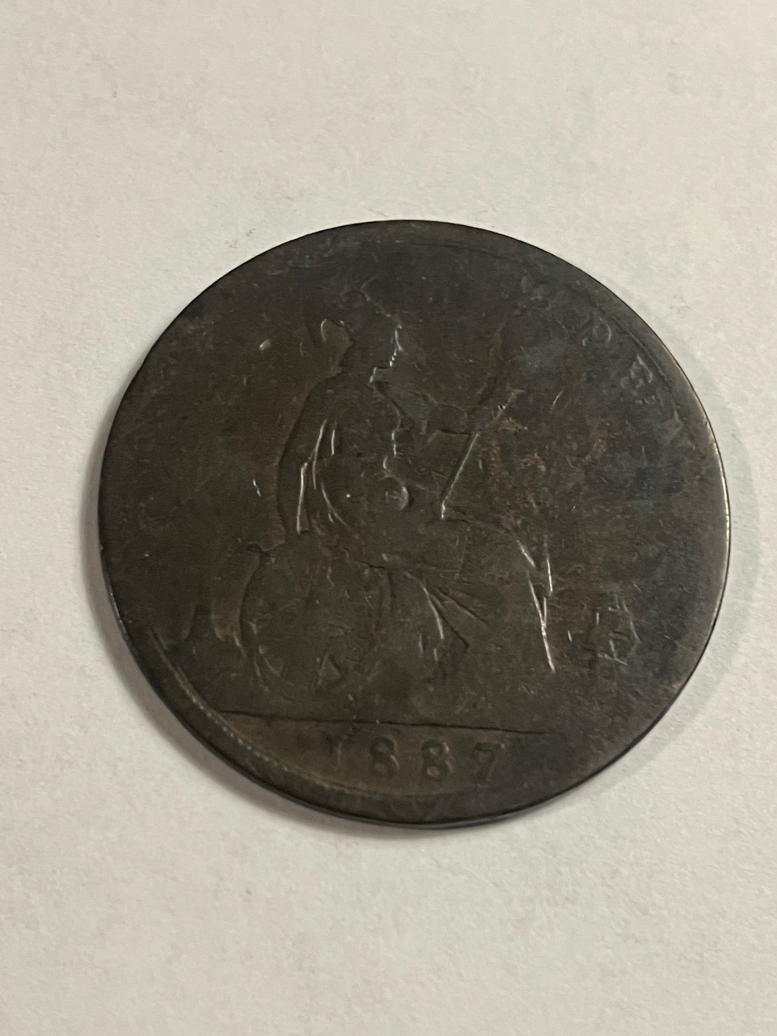 One Penny 1887 England