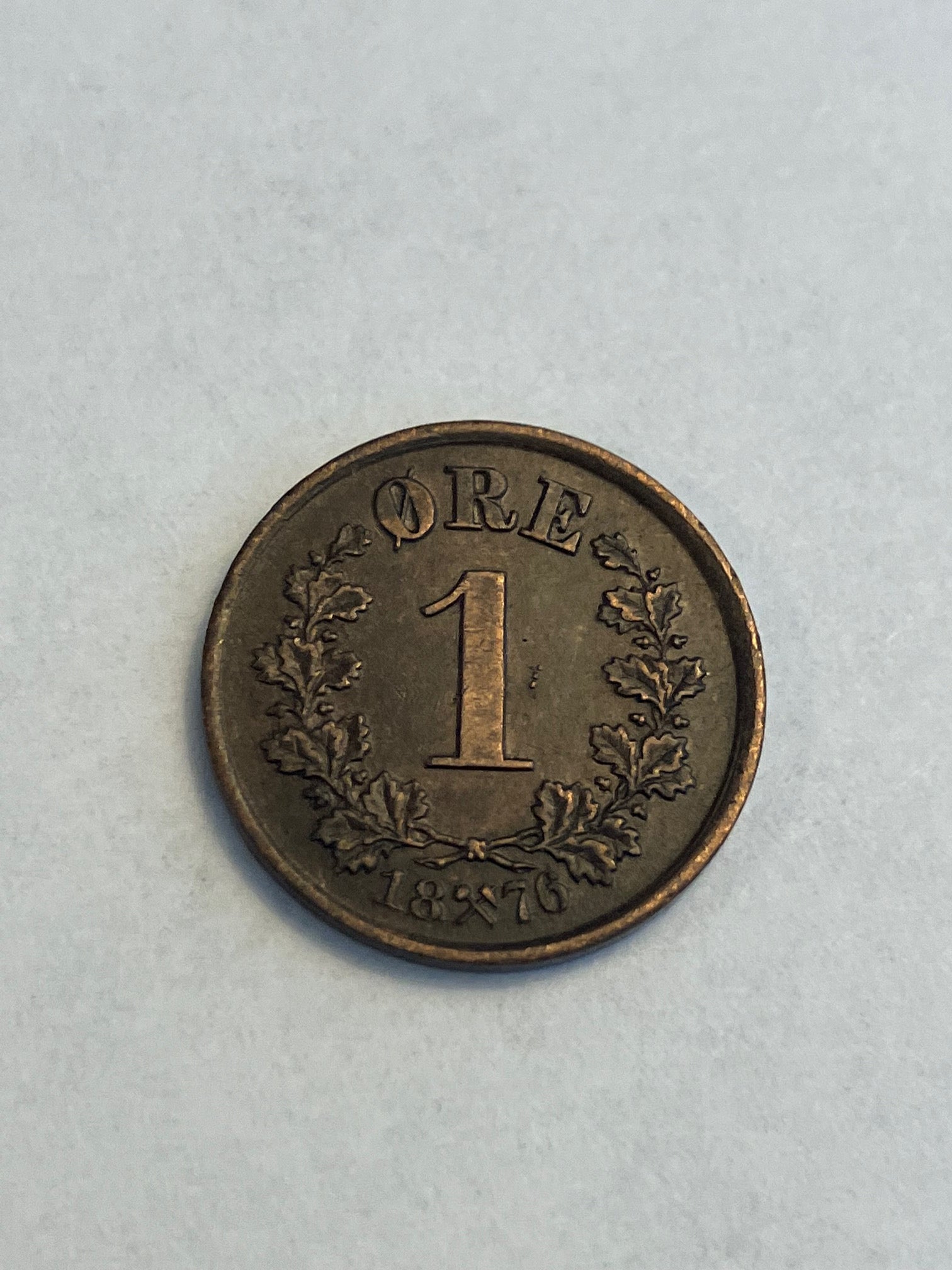 1 øre 1876 Norge