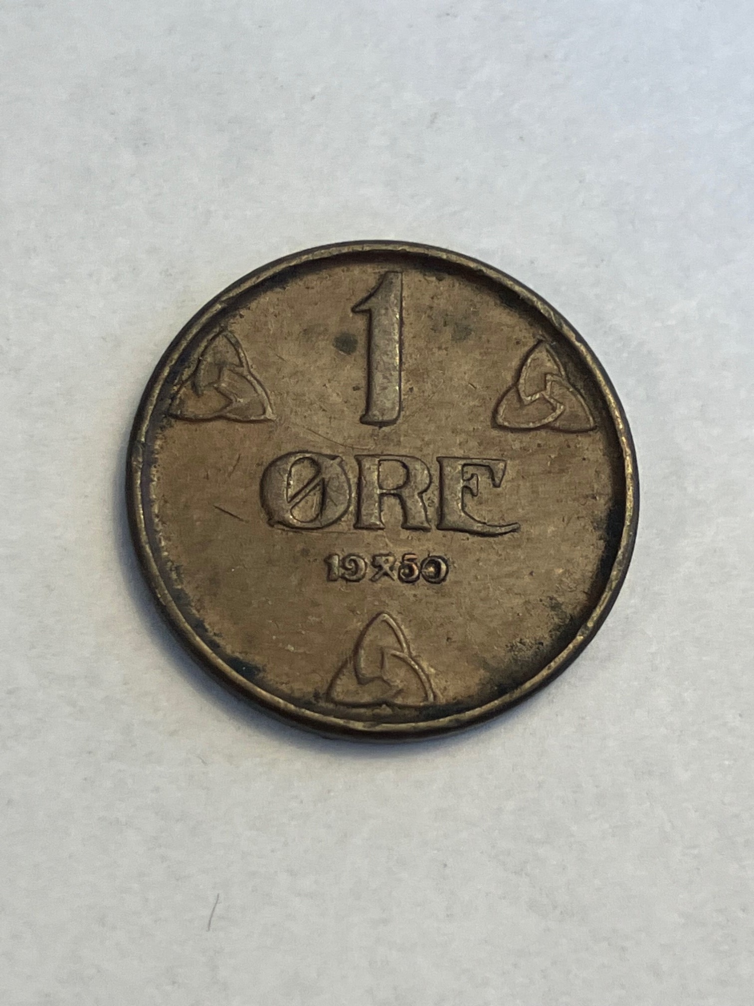 1 Øre 1950 Norge