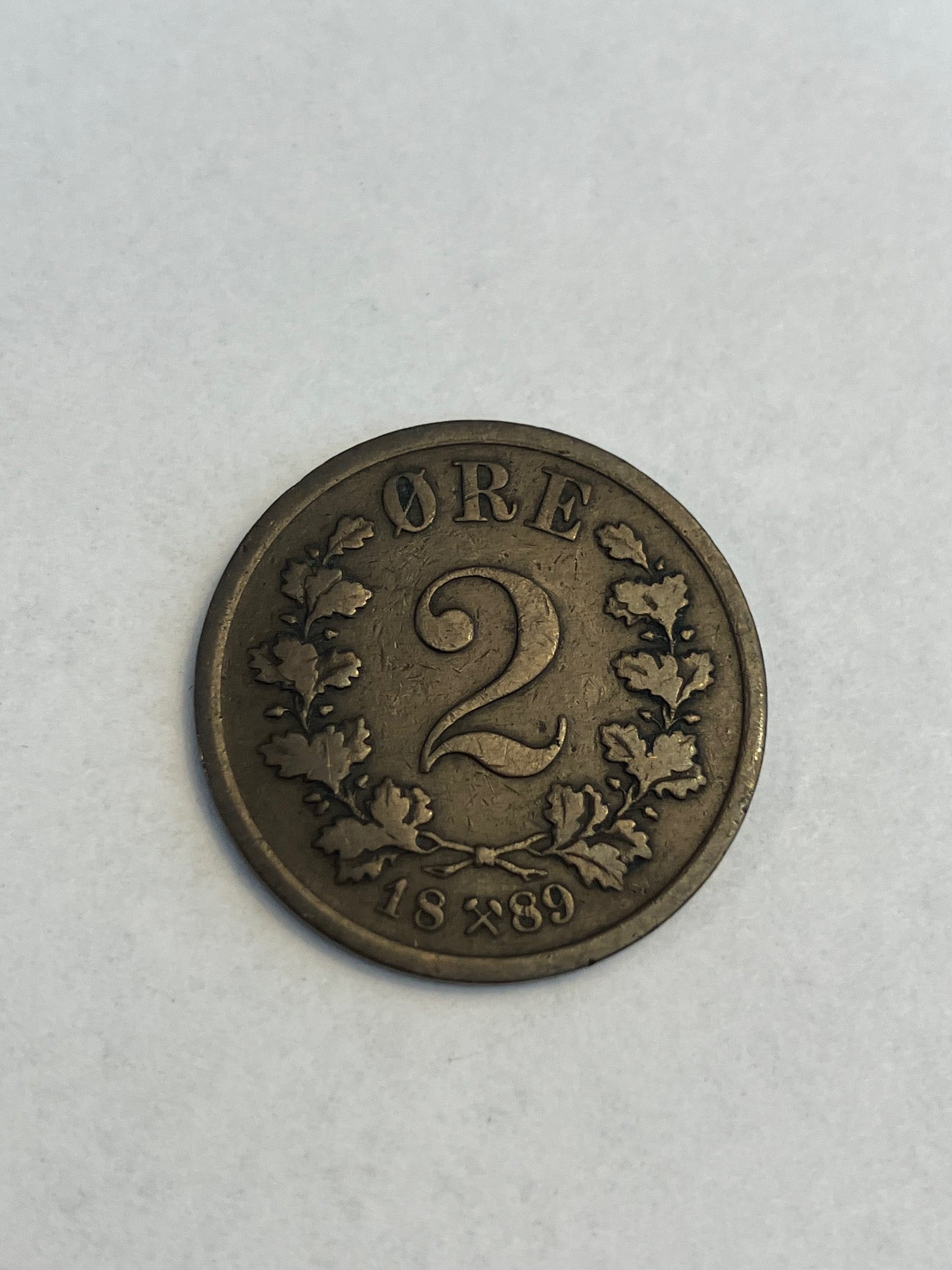 2 Øre 1889 Norge