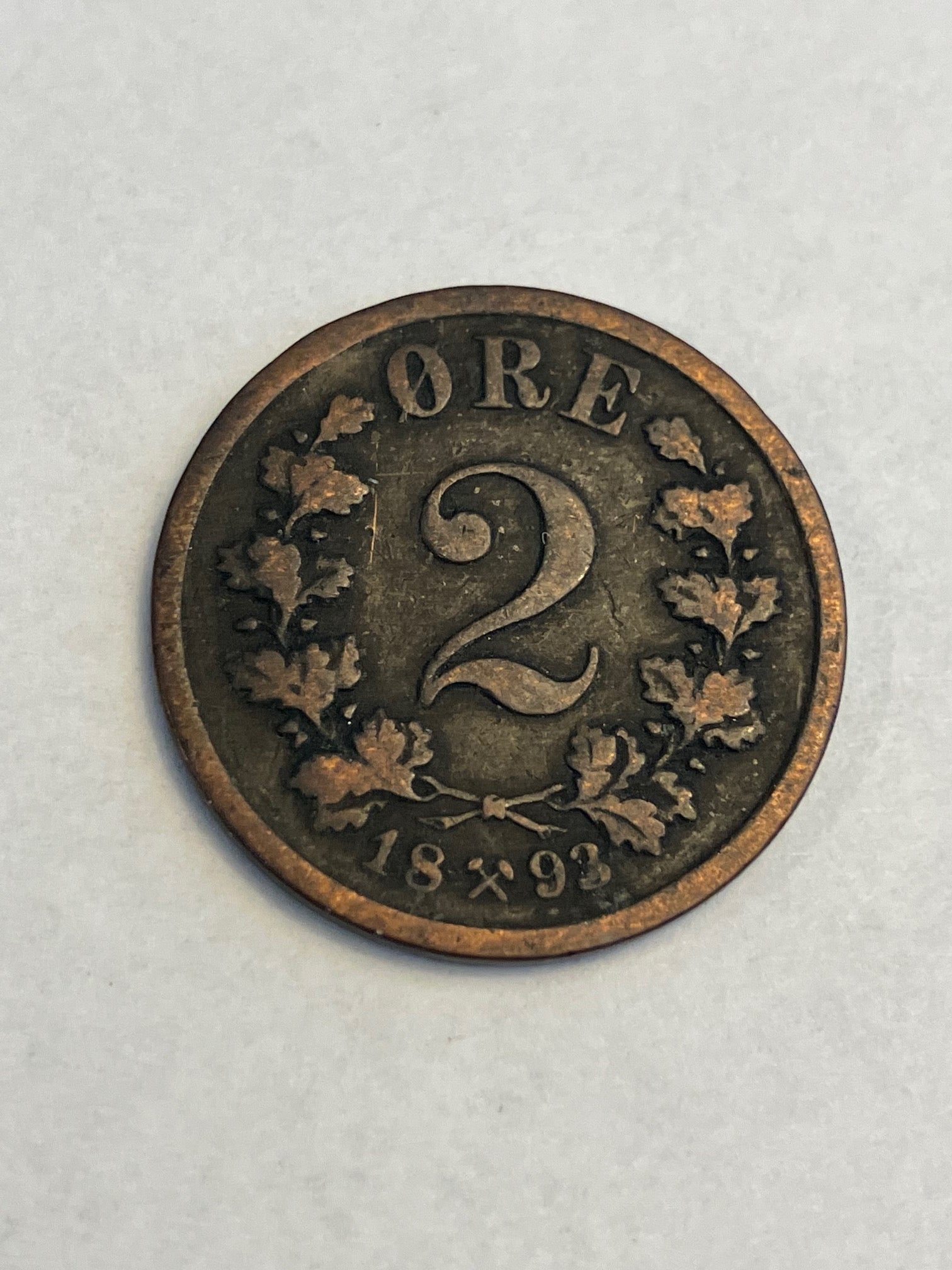 2 Øre 1893 Norge